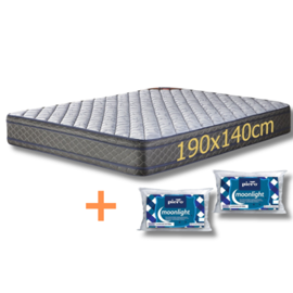 Colchón  Espuma 2 Plazas Europillow Airflow Almohada...