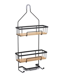 Organizador Ducha Colgante Bambú Color Negro