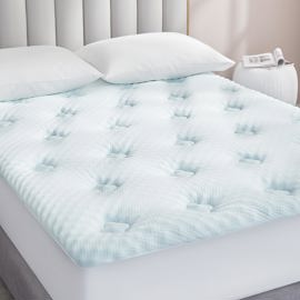 Cubrecolchón De Espuma Viscoelástica Cooling Gel Qu...