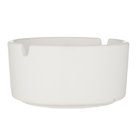 Cenicero De Cerámica 8X8x3.8 Cm Blanco