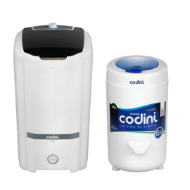 Combo Lavado: Lavarropas Semiautomático QBico 8054 +...
