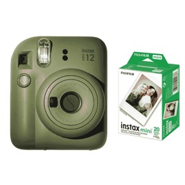 Combo Amor: Cámara  Mini 12 Oliva + Rollo De 20 Foto...