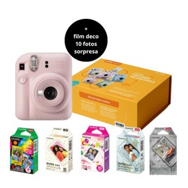 Cámara  Mini 12 Rosa + Rollo Deco Sprinkles 10 Fotos...