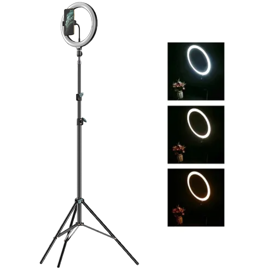 Aro Led 33Cm P/Celular Selfie + Tripode Extensible 2...