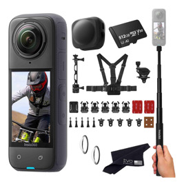 Cámara X4 360 Impermeable 8K Con Accesorios