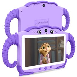 Tablet Kids De 7 Pulgadas Y 32 Gb, Color Morado, Co...