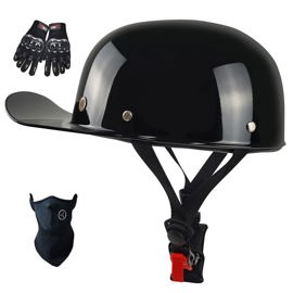 Casco De Moto Vintage Open Face Aprobado Por El Dot