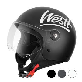 Casco De Moto Classic 3/4 De Cara Abierta Aprobado ...