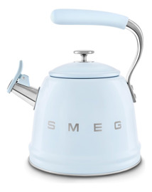 Tetera Silbadora Retro Para Estufa 2.4 Litros Azul