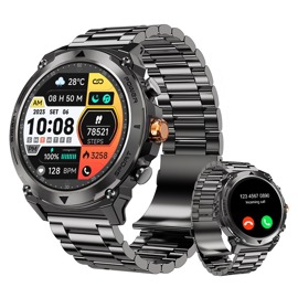 Smartwatch Everest Negro Malla Metalica + Malla Adi...