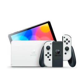 Consola  Switch Oled White + Mario Kart 8 Deluxe + 3...