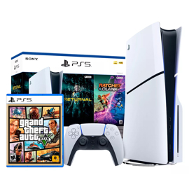 Consola  Playstation 5 Ps5 Slim 1Tb Std + Bundle + G...