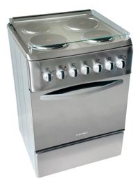 Cocina Eléctrica Cef6, 57 Cms, Con Tapa, Acero Ino...