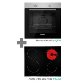 Combo Horno Eléctrico Q610 + Anafe Vitroceramico M...