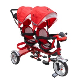Triciclo Infantil Doble  Rojo