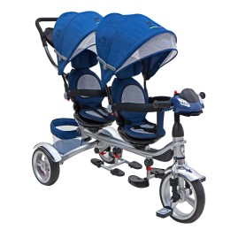 Triciclo Infantil Doble  Azul