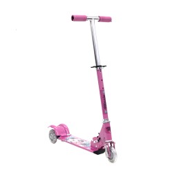Monopatín Infantil Plegable 3 Ruedas Fucsia
