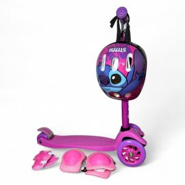 Monopatin Infantil De 3 Ruedas De  Stitch Con Set De...