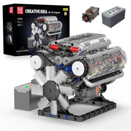 Kit De Construcción V8 Engine 535 Piezas Con Contro...