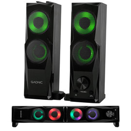 Parlante Gamer Rgb  2 En 1: Pc Y Barra De Sonido