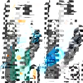 Kit Hidrolavadora Eléctrica 110 Bar Y Aspiradora De ...