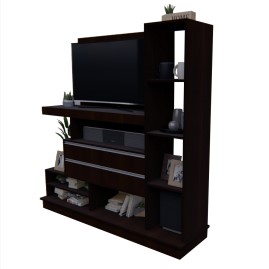 Modular De Tv  Con 4 Cajones Wengue