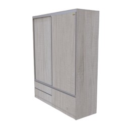Gran Placard Xl  1,40M Puertas Corredizas Con 3 Cajo...