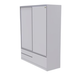 Gran Placard Xl  1,80M Puertas Corredizas Con 3 Cajo...