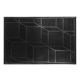 Felpudo Entrada De Goma Negro 40 X 60