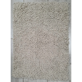 Alfombra Shaggy Natural 40X60 Cm De Algodón