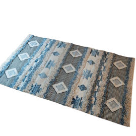 Alfombra De Algodon 90X150 Cm Marfil