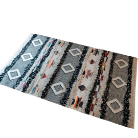 Alfombra De Algodon 90X150 Cm Multicolor