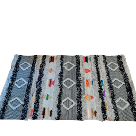 Alfombra De Algodon 90X150 Cm Multicolor