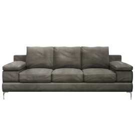 Sillón 3 Cuerpos Venus Gris 2,40 Mts