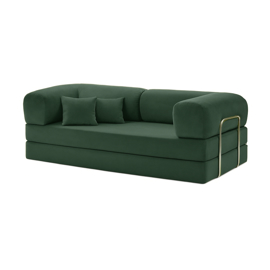 Sillon Teddy Luxury Pana Verde Ingles