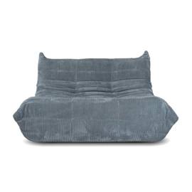 Sillon En Caja Home Togo 2 Cuerpos Tela Corderoy Gr...