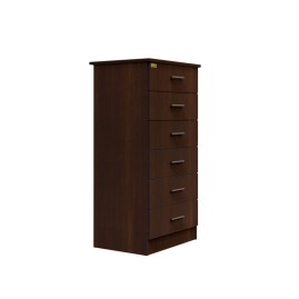 Cajonera De Dormitorio Con 6 Cajones Wengue