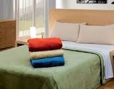 Frazada 2 1/2 Plaza flannel Verde
