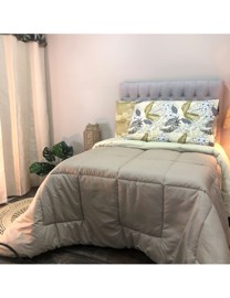Acolchado King Size Liso Reversible Colores Varios