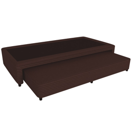 Sommier Marinero  Urania Tela Chocolate Interior Res...