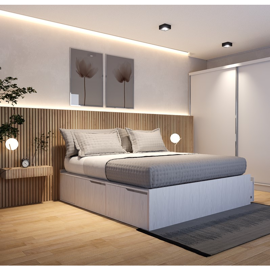 Cama Eco Box 2000 Extensible De 90 Cm A 200 Cm Venec...