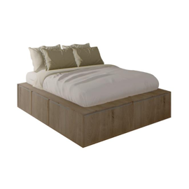 Cama Cubo Premium 2 Plazas 200Cm X 140Cm Con 6 Cajo...