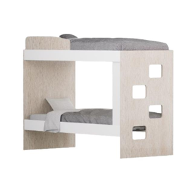 Cucheta Con Escalera Lateral Blanco Y Báltico (Cuch...
