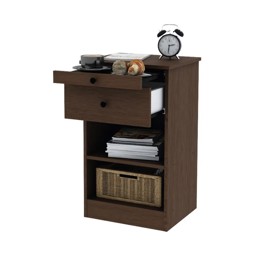 Mesa De Luz Con Desayunador  Wengue