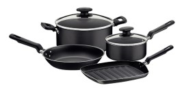 Set Ollas Bateria De Cocina Loreto Teflon 4 Pzs