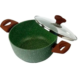 Cacerola 2 Asas C/Tapa 24Cm  Natura Antiad 4.5L Indu...