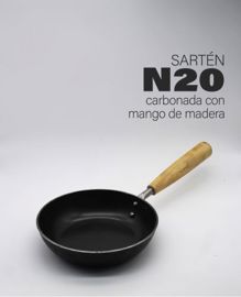 Sarten De Hierro N20 Con Mango De Madera