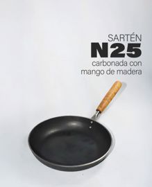 Sarten De Hierro N25 Con Mango De Madera