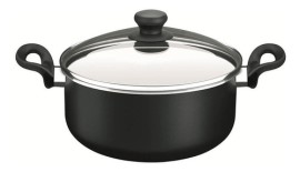 Cacerola  Pratika 24 Cm Olla Tapa Vidrio Antiadheren...