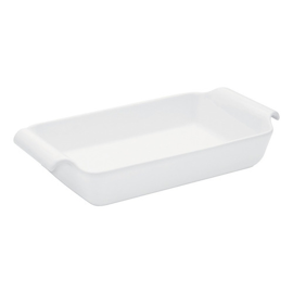 Fuente Rectangular 41X22x5cm C/ Asas Porc Blanca Ox